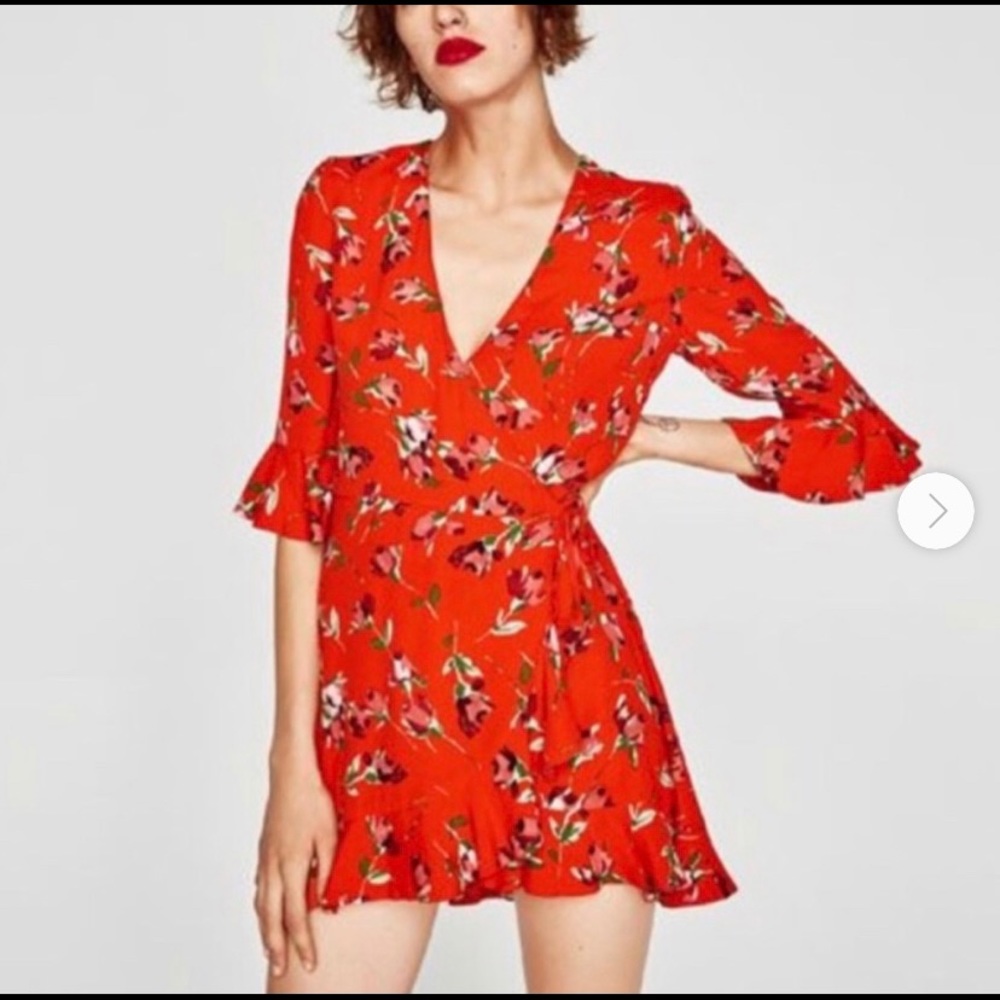 Zara floral romper/dress